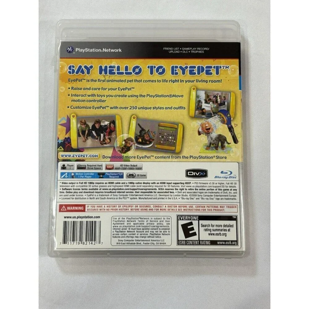 EyePet Sony PlayStation 3 PS3 Video Game